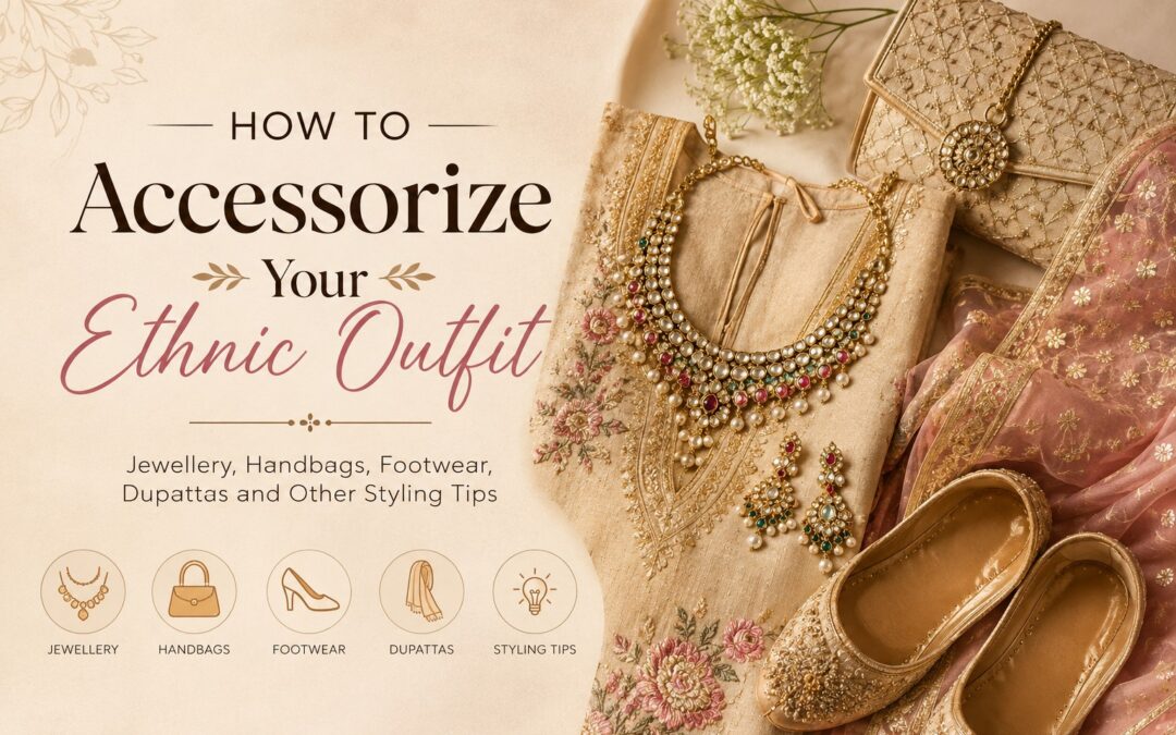 How to Accessorize Your Ethnic Outfit Jewellery, handbags, footwear, dupattas and other styling tips
